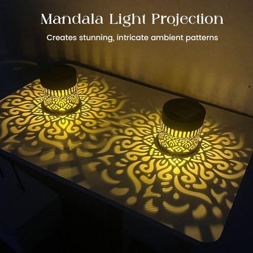 Solar Mandala Light for Garden & Patio