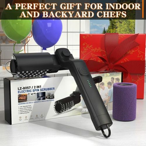 Electric BBQ Grill Brush Cordless