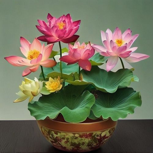 The Sacred Bonsai Bowl Lotus Flower