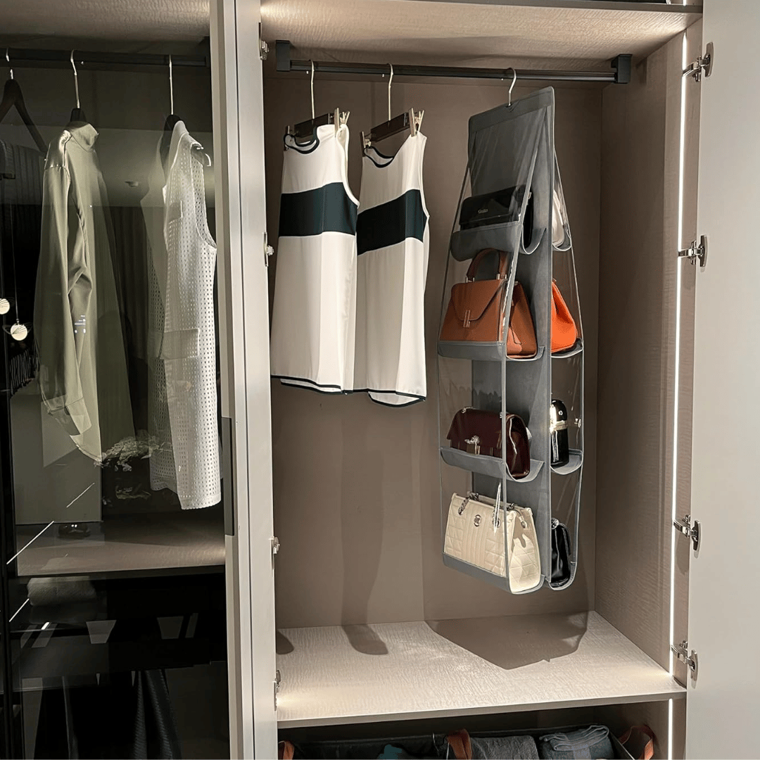 Hanging Handbags Organizer (Waterproof, Dustproof, Bag-friendly)