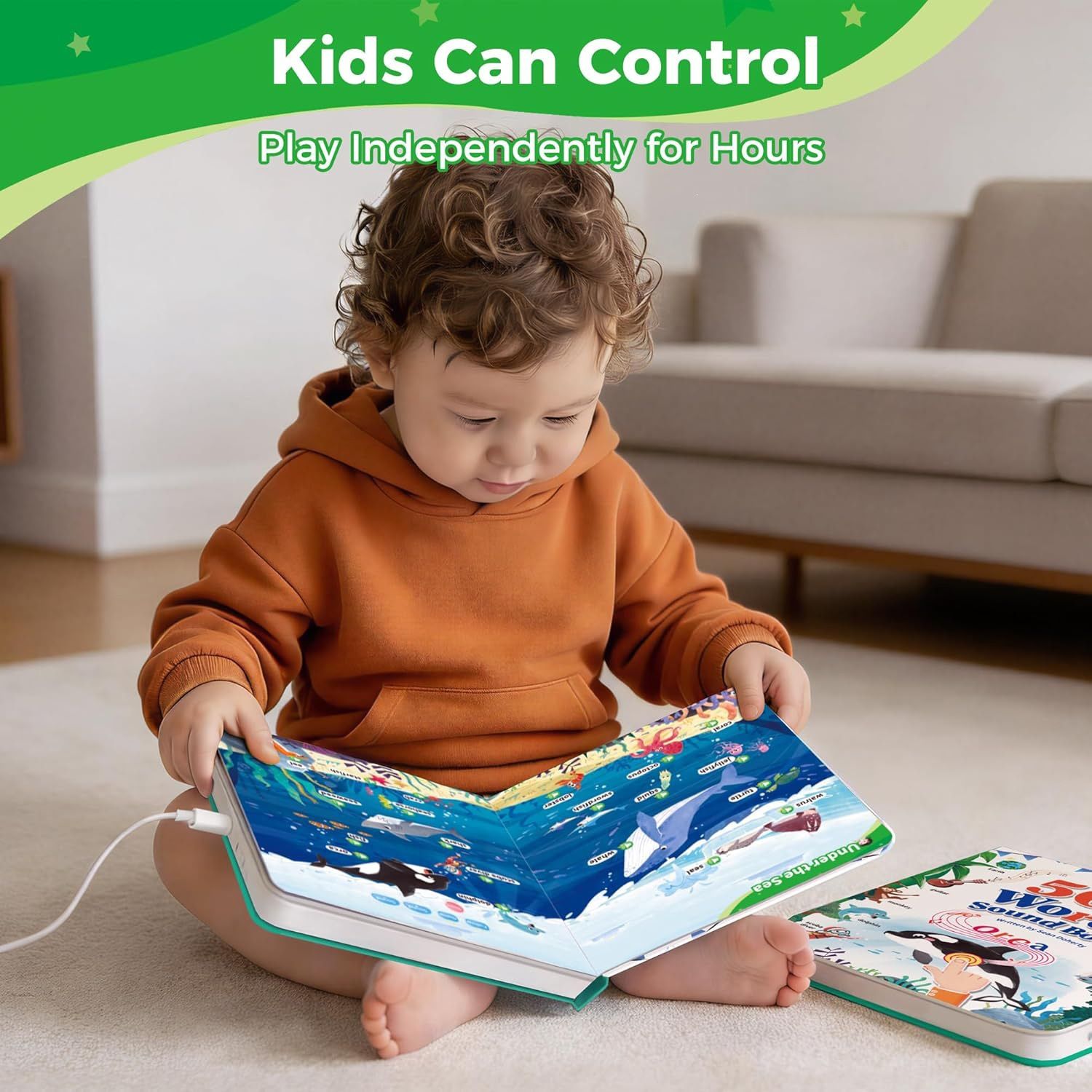 BIG DISCOUNT !!! 📚 500-Word Audio Learning Book for Toddlers – Tap & Master Vocabulary Across 18 Everyday Topics! 🎧✨ 复制
