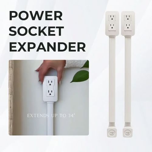 Retractable and rotatable Electrical Outlet Extender Power Socket Expander
