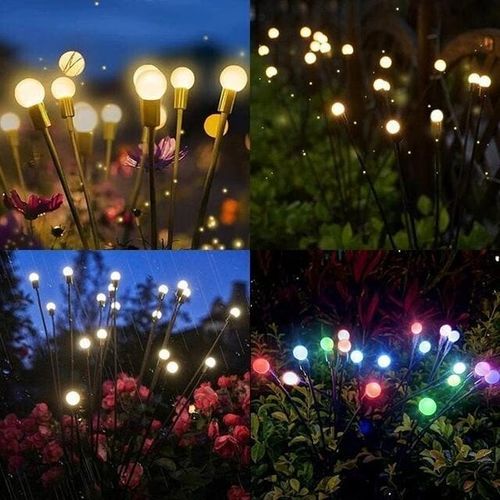 Spring Solar Powered Firefly Garden Stake Light