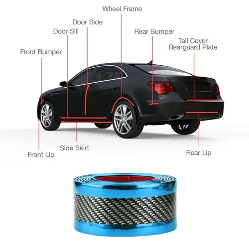 Carbon 5D protective film for cars