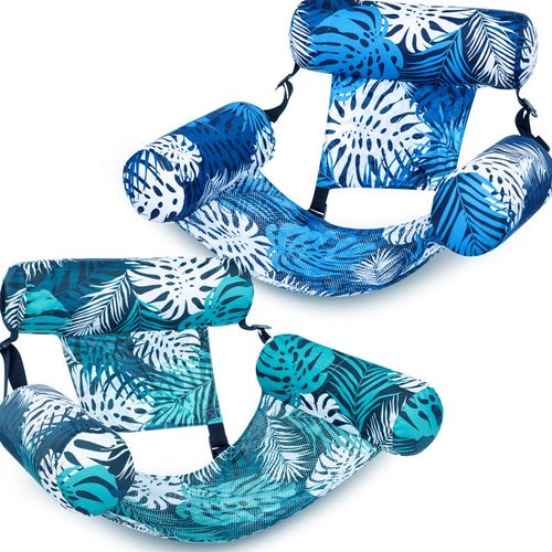 💎 -50% TROPICAL FLOATING CHAIR! 💎 Leaf Design, Pump Included & Ultra-Lightweight – Your Oasis on the Water