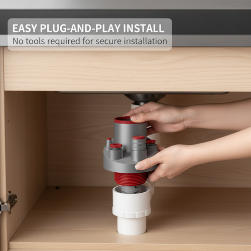 Easy Install Multi-Port Drain Pipe Connector