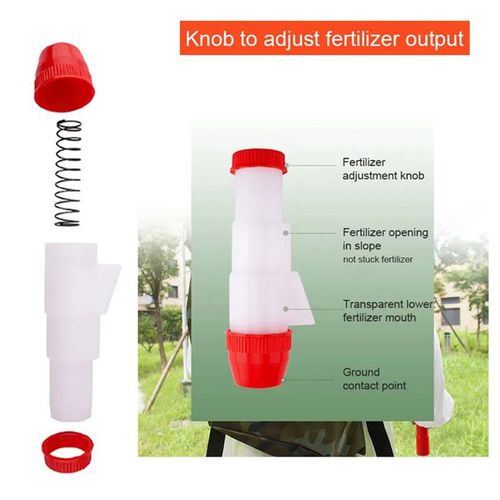 Multifunctional backpack for spreading fertilizer