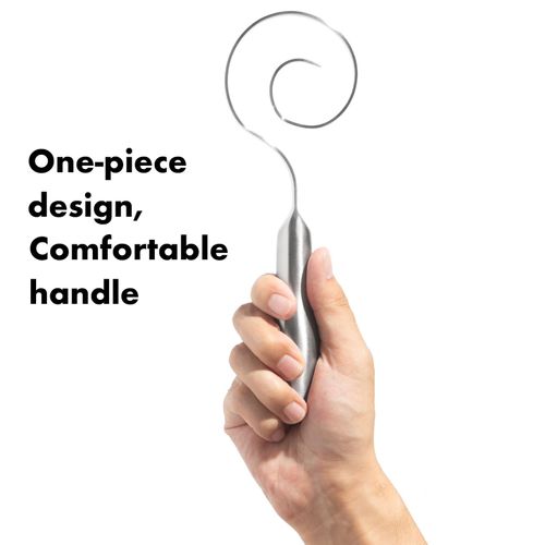 🔥Seamless Dough Whisk, 430 stainless steel Dough Whisk, 9 inch Bread Whisk for Cooking