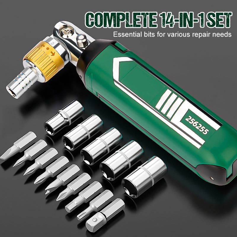 🔥 LAST DAY PROMOTION - 50%OFF 🔥 14-in-1 Adjustable Ratchet Screwdriver
