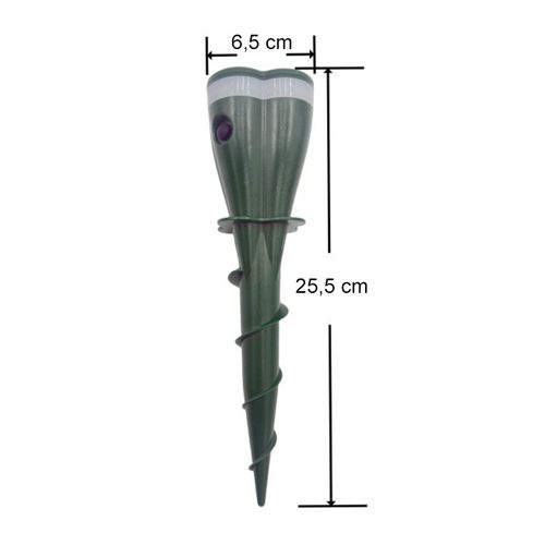 Solar-powered waterproof animal repeller