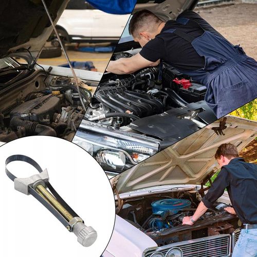 Auto Car Diameter Adjustable Oil Filter Removal Strap Wrench Tool