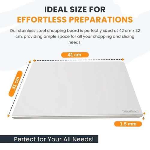 Stainless steel cutting board