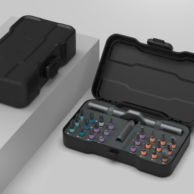 🔥🔥24 in 1 DlY Screwdriver Set Magnetic Compact and Portable Ratchet Screwdriver