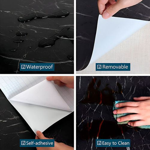 adhesive film with marble pattern