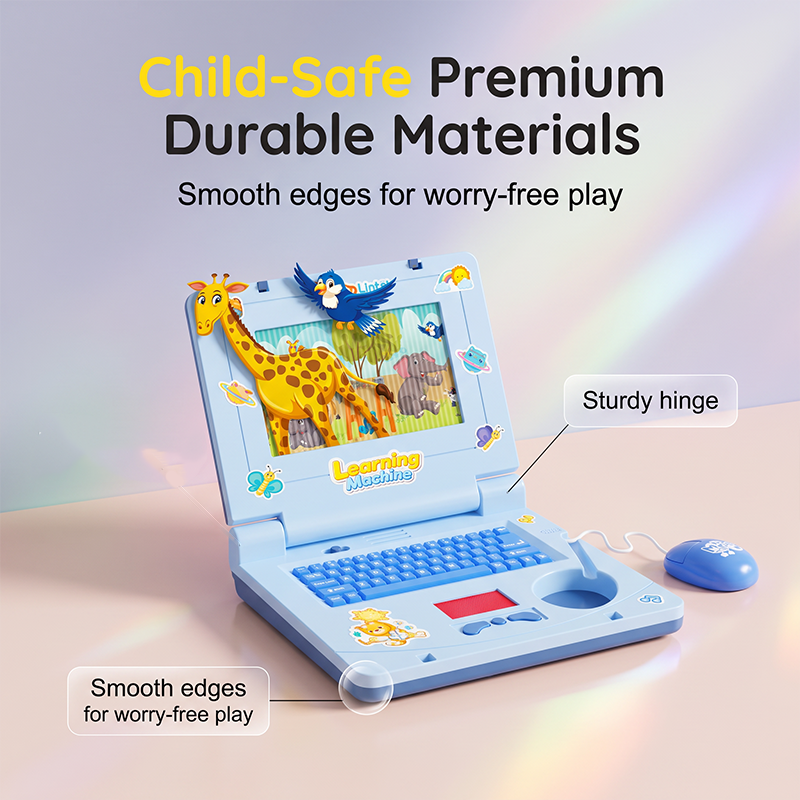🔥 Interactive Simulation Toy Laptop – Pretend Play Computer with A-Z Keyboard & 1-10 Number Keys💻