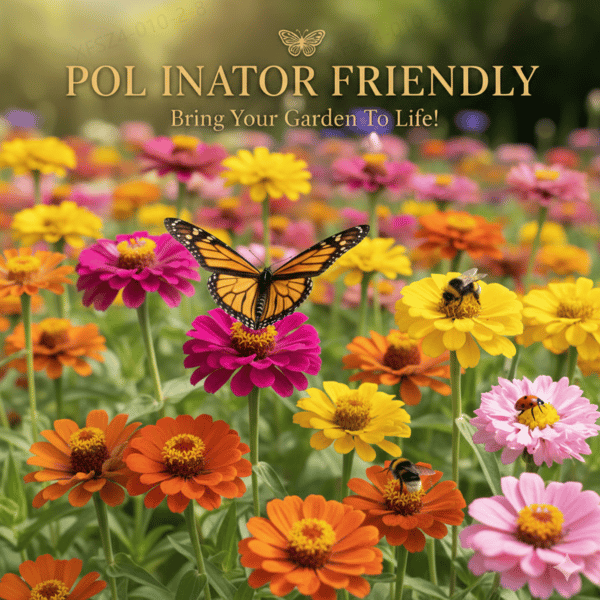 Buy 1 Get 2 !!!🌺Double Zinnia Mixed Color Seeds （1 set 1000 seeds）