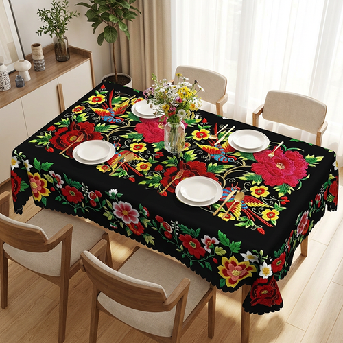 Mexican Floral Tablecloth