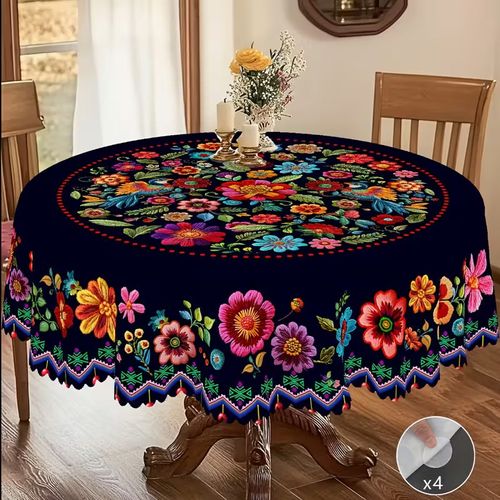 Mexican Floral Tablecloth