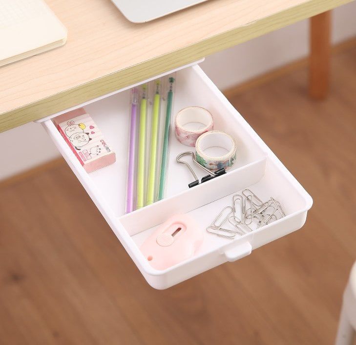 (🌴🔥BUY 1 GET 1 FREE 💕)Under Desk Storage Drawer（White）
