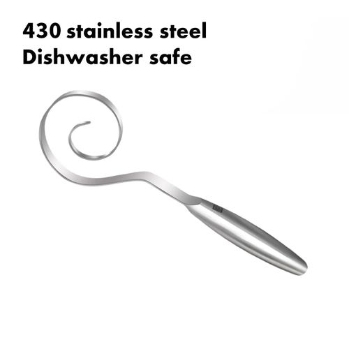 🔥Seamless Dough Whisk, 430 stainless steel Dough Whisk, 9 inch Bread Whisk for Cooking