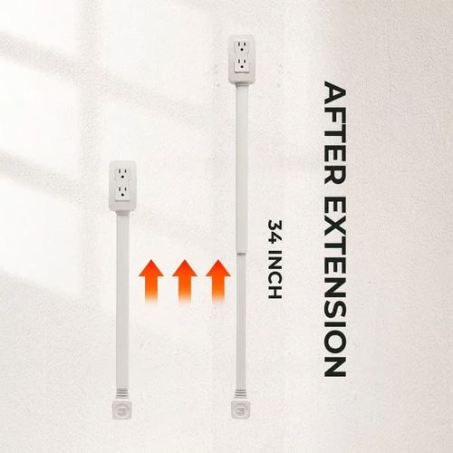 Retractable and rotatable Electrical Outlet Extender Power Socket Expander
