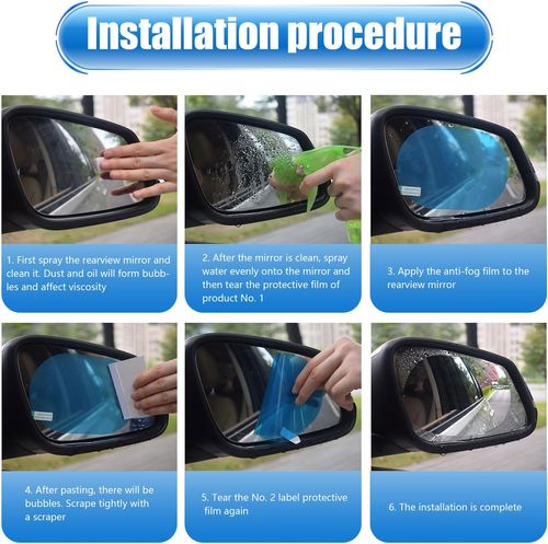 Anti-Rain Rearview Mirror Film
