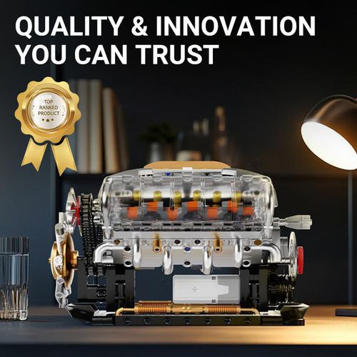Realistic Mechanical Engine Model Building Set