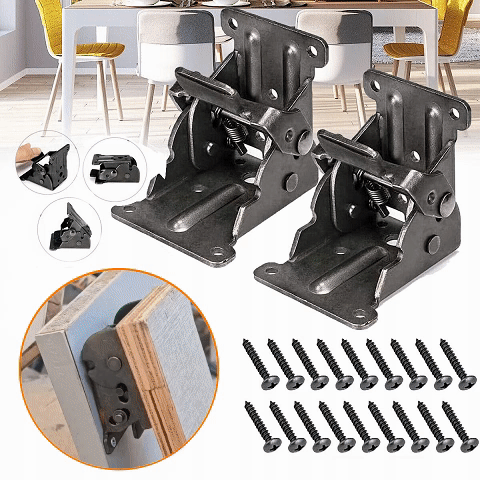⏳Limited Discount BUY 1 GET 2🎁Heavy Duty Folding Table Leg Brackets with Self-Locking Hinges