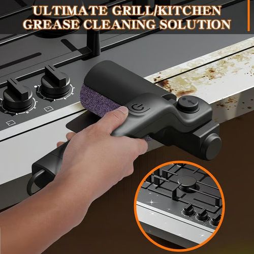Electric BBQ Grill Brush Cordless