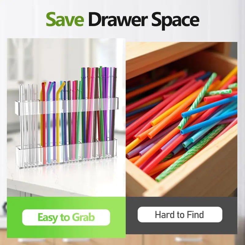 🎁🔥Straw Holder for Cabinet Door