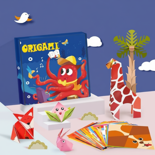 Educational origami handicraft for children