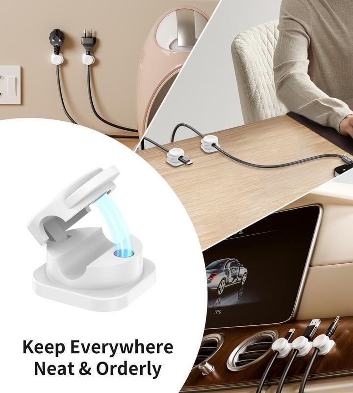 Buy 1 Get 8 !!! GuMosh 8 Pcs Magnetic Cable Clips