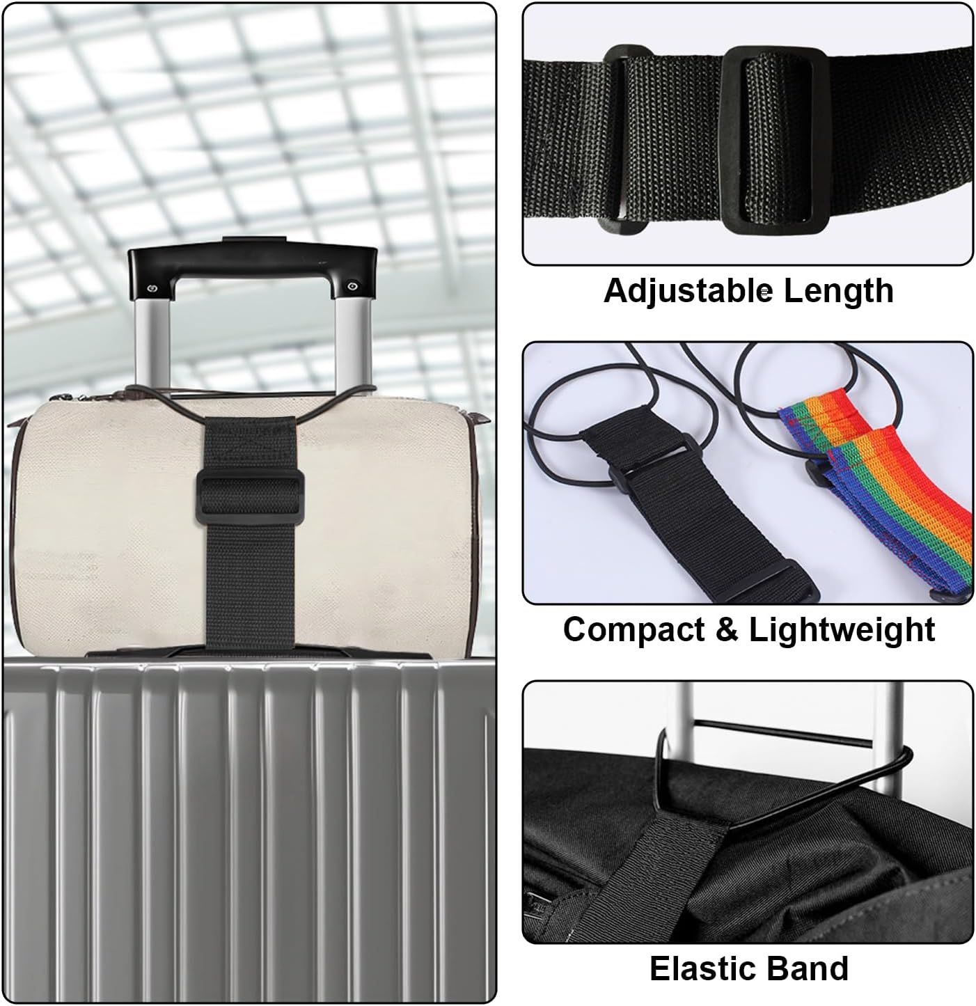 BUY 1 GET  2 💥Multi Use Strong Adjustable Luggage Connector Straps