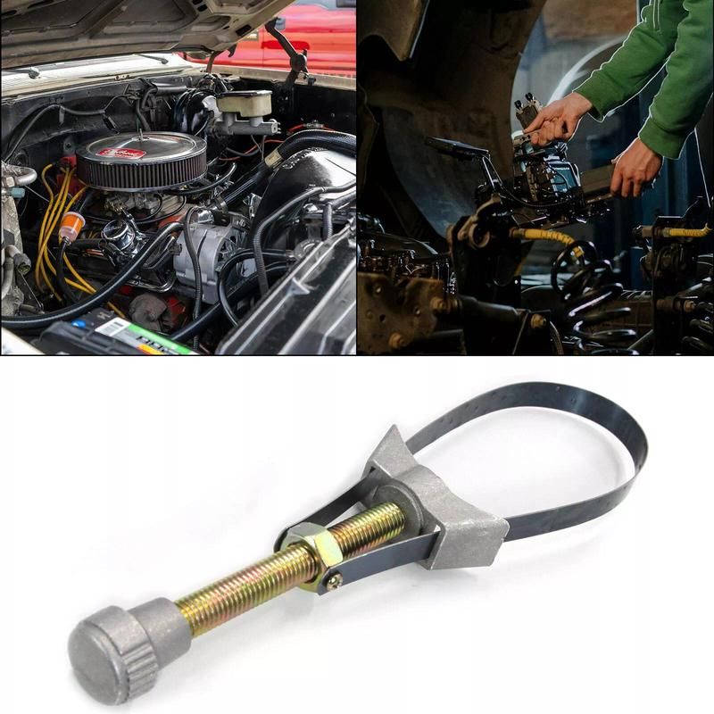 🔥 NEW Auto Car Diameter Adjustable Oil Filter Removal Strap Wrench Tool