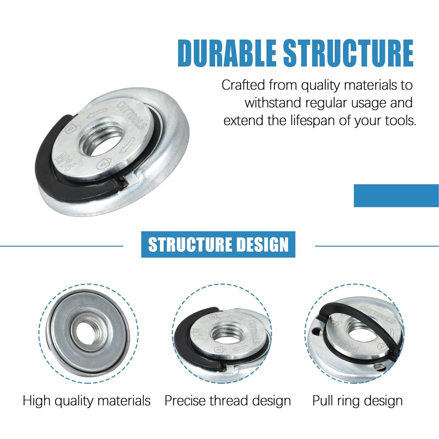 Buy 1 Get 2 !!! Angle Grinding Tool Flange Nut🔧