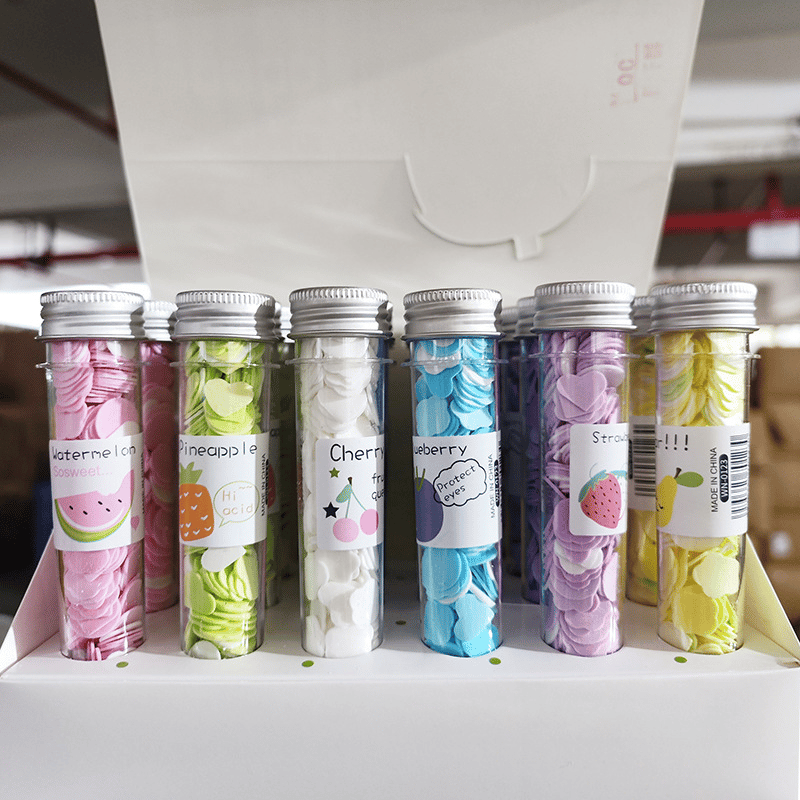 Buy 1 Get 2 !!! Clean Hand Washing Bath Paper Soap Tablets (Fruit Series+Expression Series)(1 set 6 pcs)