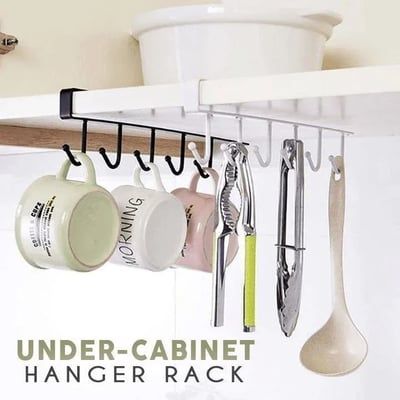 BUY 1 GET 2 !!! Hot Sale- 49% OFF) Under-Cabinet Hanger Rack (6 Hooks)
