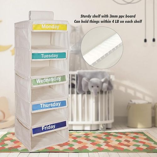 Monday–Friday Hanging Clothes Organizer (Kids’ Weekly Outfit Planner) 👕📅✨