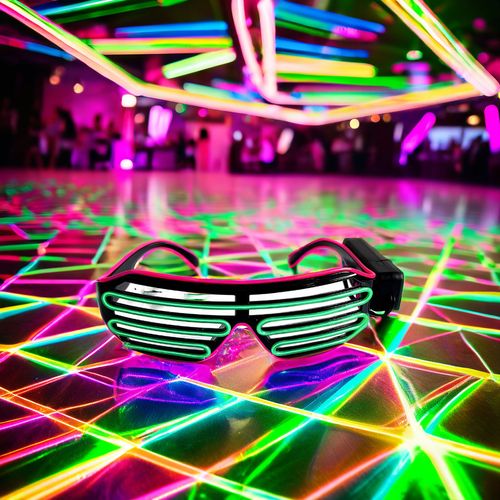 Wireless luminous glasses, blinds, bar, flashing, dancing, dance, performance, party, birthday atmosphere, props, glasses