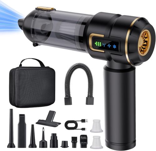 Handheld Vacuum Cleaner, Battery, Car Vacuum Cleaner, Cordless 27000Pa Mini Vacuum Cleaner, Rechargeable, Portable, Lightweight, Strong Car Vacuum, 220000 RPM Electric Dust Blower for Car