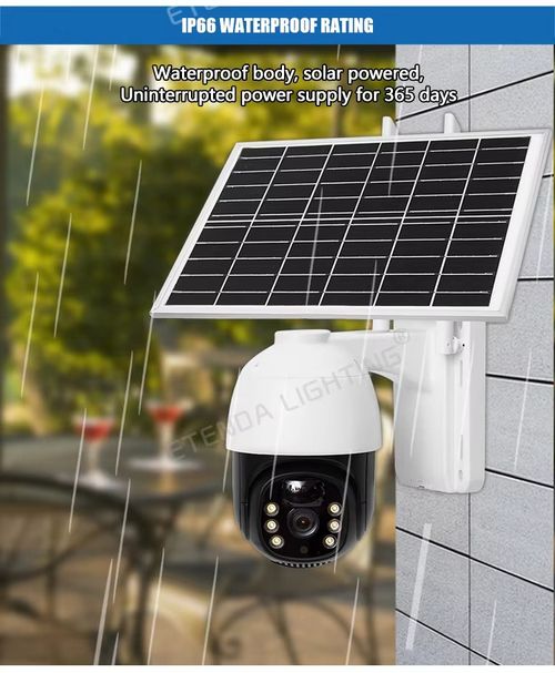 3MP Full HD CMOS Smart Solar CCTV Camera Color Night Vision Human Detection Two-Way Audio IP67 Outdoor Security Low Power Memory