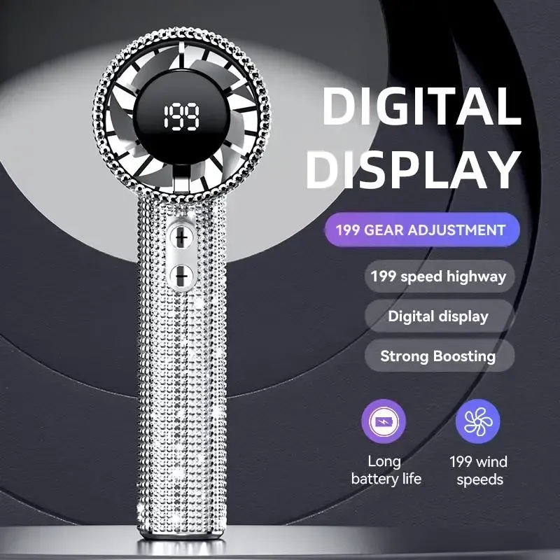 Saker Luxury Rechargeable Handheld Turbo Fan