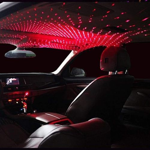 Romantic Galaxy Atmosphere Lights Luminous Ride Car Roof LED Lights, Star Projector Night Light, Auto Roof Car Galaxy Projector,