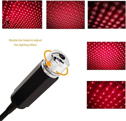 Romantic Galaxy Atmosphere Lights Luminous Ride Car Roof LED Lights, Star Projector Night Light, Auto Roof Car Galaxy Projector,