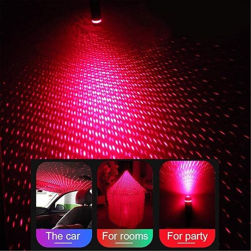 Romantic Galaxy Atmosphere Lights Luminous Ride Car Roof LED Lights, Star Projector Night Light, Auto Roof Car Galaxy Projector,