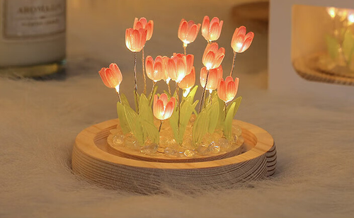 Creative simulation bouquet of tulip night lights