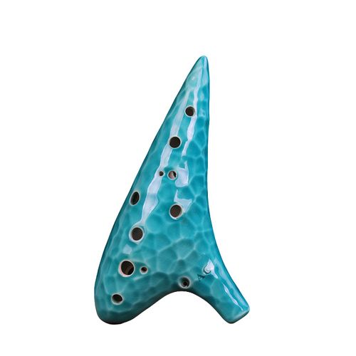 Eidolove 12-Hole Smoked Azure Ocarina: Unique Artistry, Serene Tone