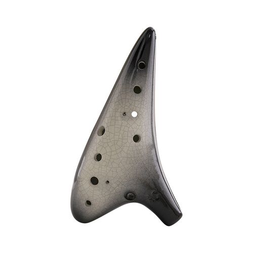Gradient Glaze Ice-Cracked Dual-Tone 12-Hole Ocarina by Eidolove: Captivating Design Rich & Versatile AC Tone