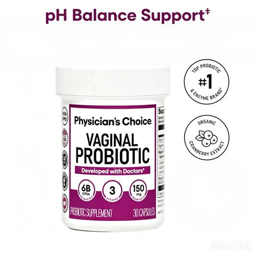 Physician's Choice Vaginal Probiotic - Odor Control, pH Balance & Daily Feminine Health Support with Cranberry and Prebiotics for Women