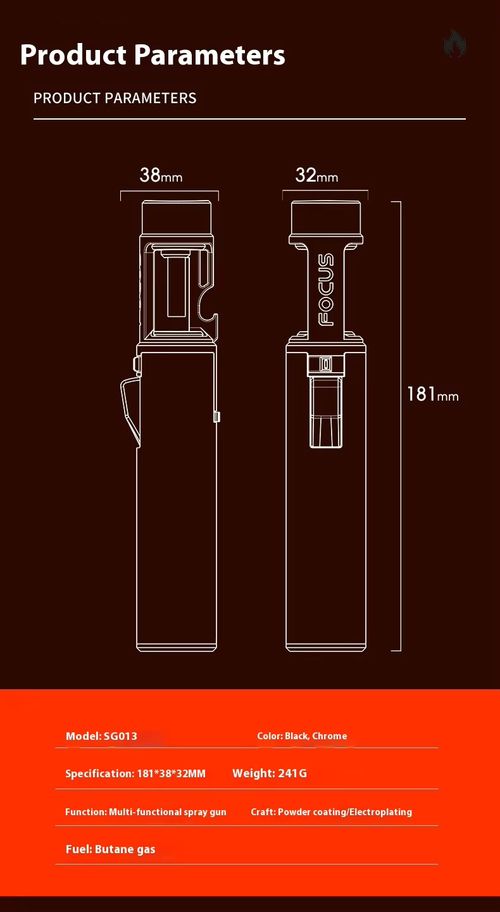 Hot-Selling Portable High-Power Welding Torch Blue Flame Refillable Windproof Hand Metal Butane Torch Lighter for Camping （No gas)